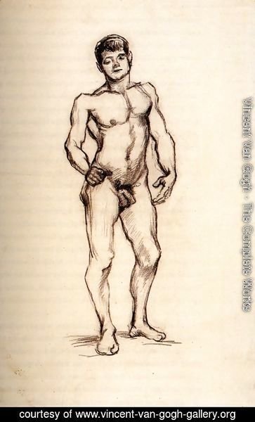 Vincent Van Gogh - Standing Male Nude Seen from the Front