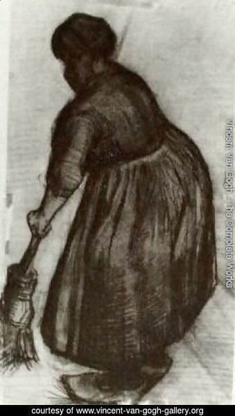 Peasant Woman with Broom
