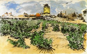 Vincent Van Gogh - The Mill of Alphonse Daudet at Fontevieille