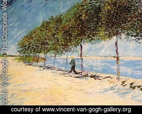 Vincent Van Gogh - Walk Along the Banks of the Seine Near Asnieres