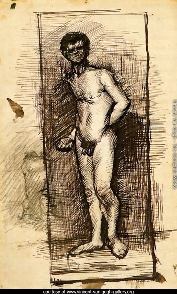 Standing Male Nude Seen from the Front 2