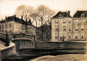 Vincent Van Gogh - Bridge and Houses on the Corner of Herengracht-Prinsessegracht