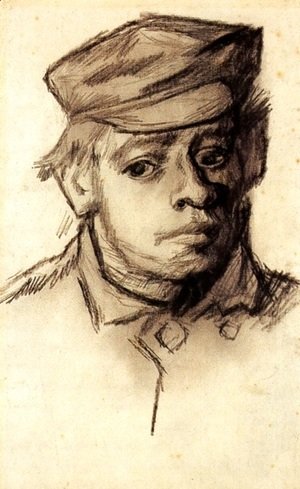 Vincent Van Gogh - Head of a Young Man 3