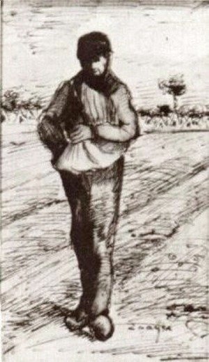 Sower with Hand in Sack 2