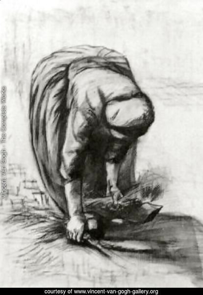 Peasant Woman Stooping and Gleaning