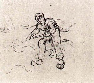 Vincent Van Gogh - Sketch of a Peasant Working