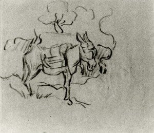 Vincent Van Gogh - Sketch of a Donkey