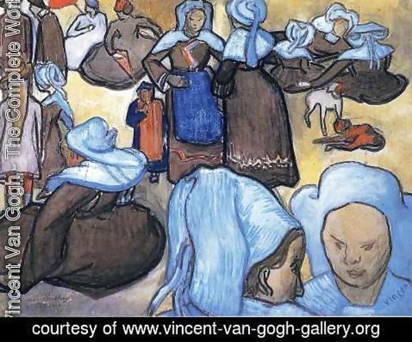 Vincent Van Gogh - Breton Women