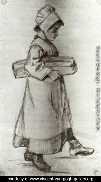 Vincent Van Gogh - Girl Carrying a Loaf of Bread