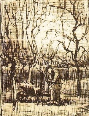 Vincent Van Gogh - Gardener with a Wheelbarrow