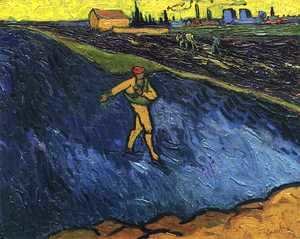 Vincent Van Gogh - The Sower Outskirts of Arles in the Background