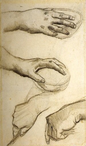 Vincent Van Gogh - Four Hands, Two Holding Bowls