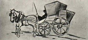 Vincent Van Gogh - Carriage Drawn by a Horse