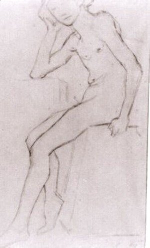 Seated Nude after Bargues