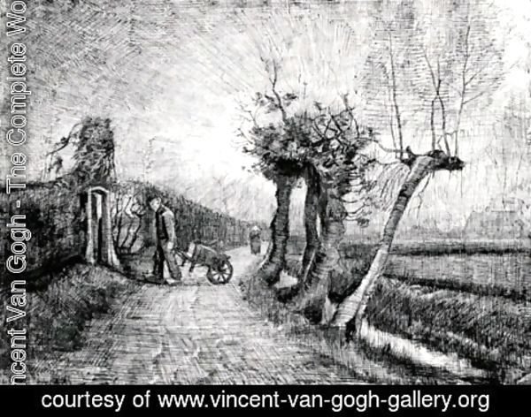 Vincent Van Gogh - Behind the Hedges