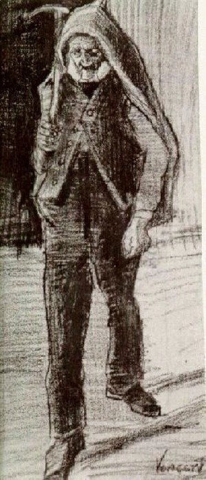 Vincent Van Gogh - Orphan Man with Pickax on his Shoulder