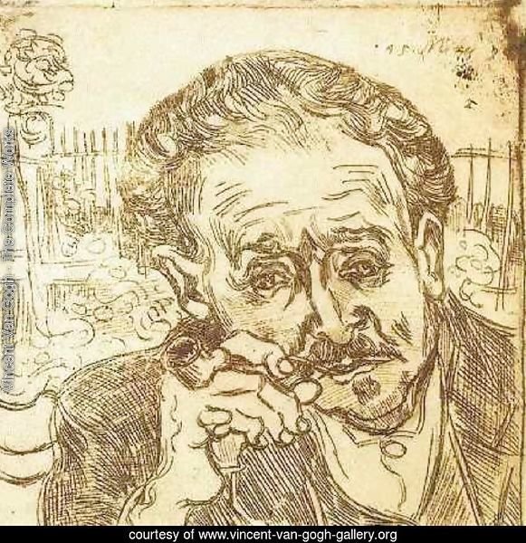 Portrait of Doctor Gachet (A man with pipe)
