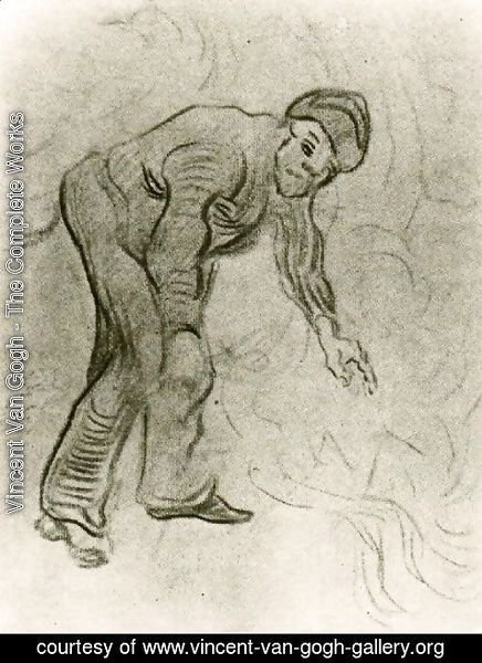 Vincent Van Gogh - Sketch of a Stooping Man