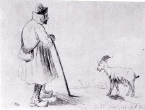 Vincent Van Gogh - The Goat Herd