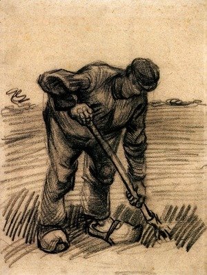 Vincent Van Gogh - Peasant Lifting Potatoes 2