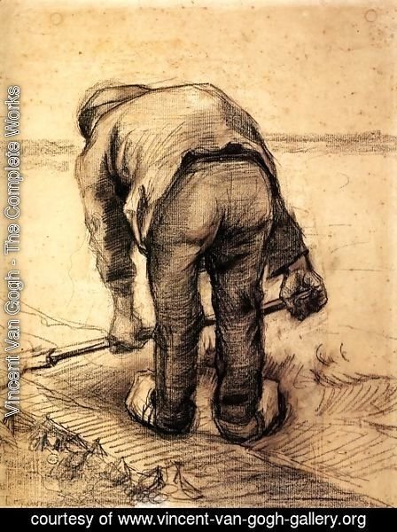 Vincent Van Gogh - Peasant Lifting Beet