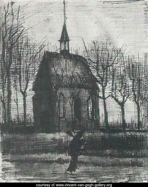 Church in Nuenen, with One Figure