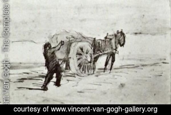 Vincent Van Gogh - Man Loading a Cart