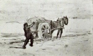 Vincent Van Gogh - Man Loading a Cart