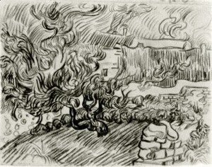 Vincent Van Gogh - Houses among Trees