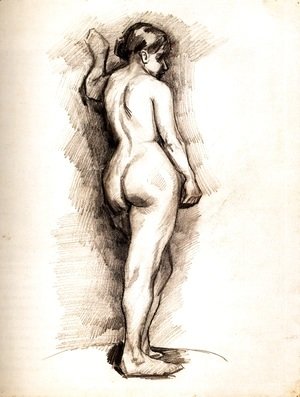 Vincent Van Gogh - Standing Female Nude Seen from the Back 2