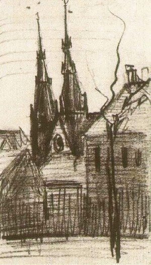 Vincent Van Gogh - St. Catharina's Church at Eindhoven