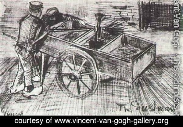 Vincent Van Gogh - Two Boys near a Cart
