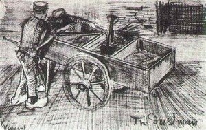 Vincent Van Gogh - Two Boys near a Cart