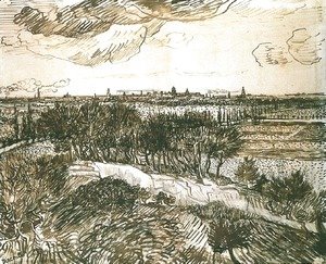 Vincent Van Gogh - View of Arles from a Hill