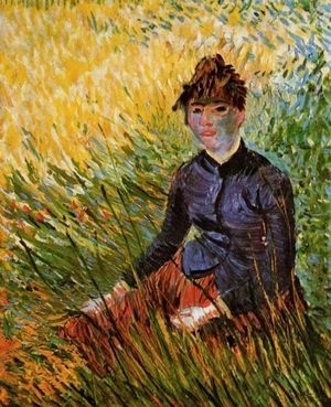 Vincent Van Gogh - Woman Sitting in the Grass