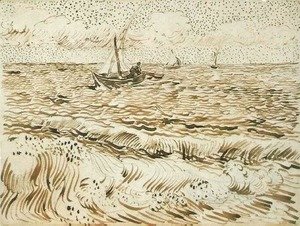 Vincent Van Gogh - A Fishing Boat at Sea 4