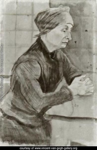 Woman with Folded Hands, Half-Length
