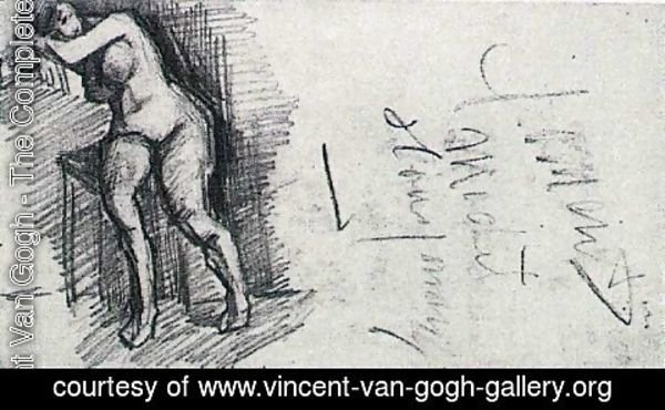 Vincent Van Gogh - Female Nude, Seated 2