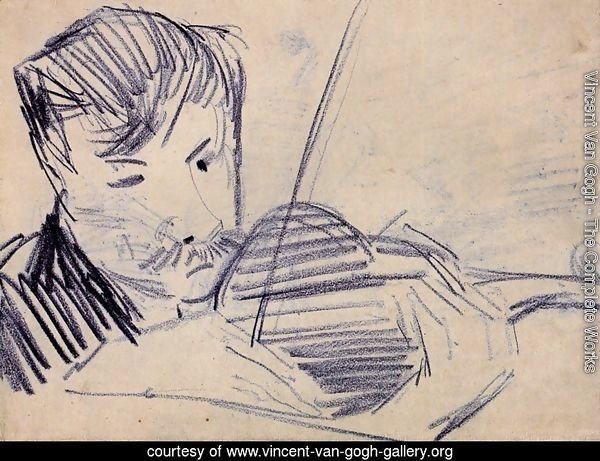 Violinist Seen from the Front