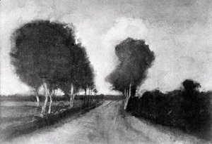 Country Lane with Trees