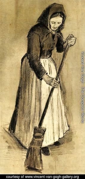 Vincent Van Gogh - Woman with a Broom 2