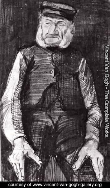Vincent Van Gogh - Orphan Man with Cap, Half-Length