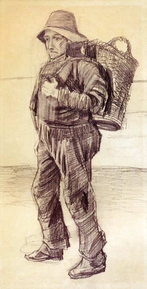 Vincent Van Gogh - Fisherman with Basket on his Back