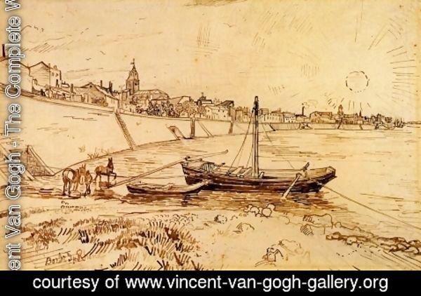 Vincent Van Gogh - Bank of the Rhone at Arles