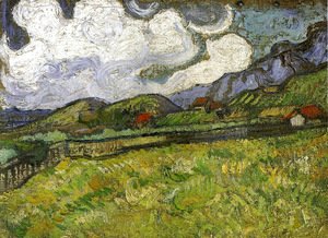 Vincent Van Gogh - Wheat Field behind Saint-Paul Hospital with a Reaper 2