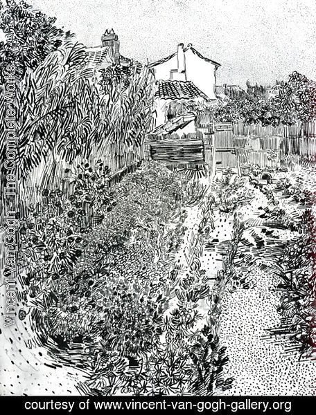 Vincent Van Gogh - The Garden with Flowers