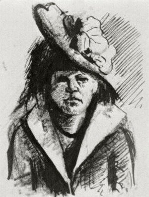 Vincent Van Gogh - Woman with Hat, Half-Length