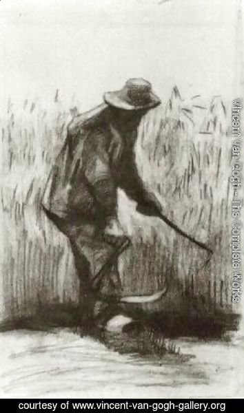 Vincent Van Gogh - Peasant with Sickle, Seen from the Back 6