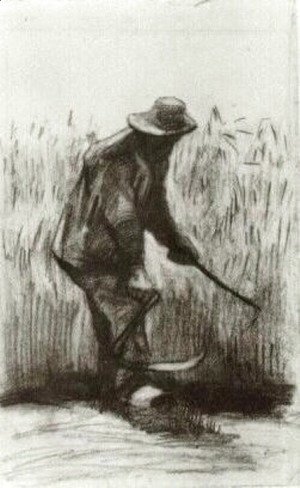 Vincent Van Gogh - Peasant with Sickle, Seen from the Back 6