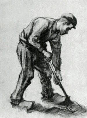 Vincent Van Gogh - Peasant Boy, Digging